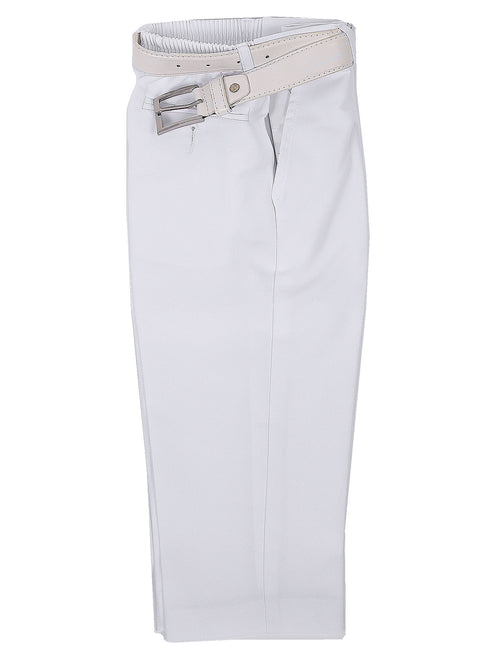 Rafael Boys Dress Pants Matching Belt Set 2T-20 - SophiasStyle.com